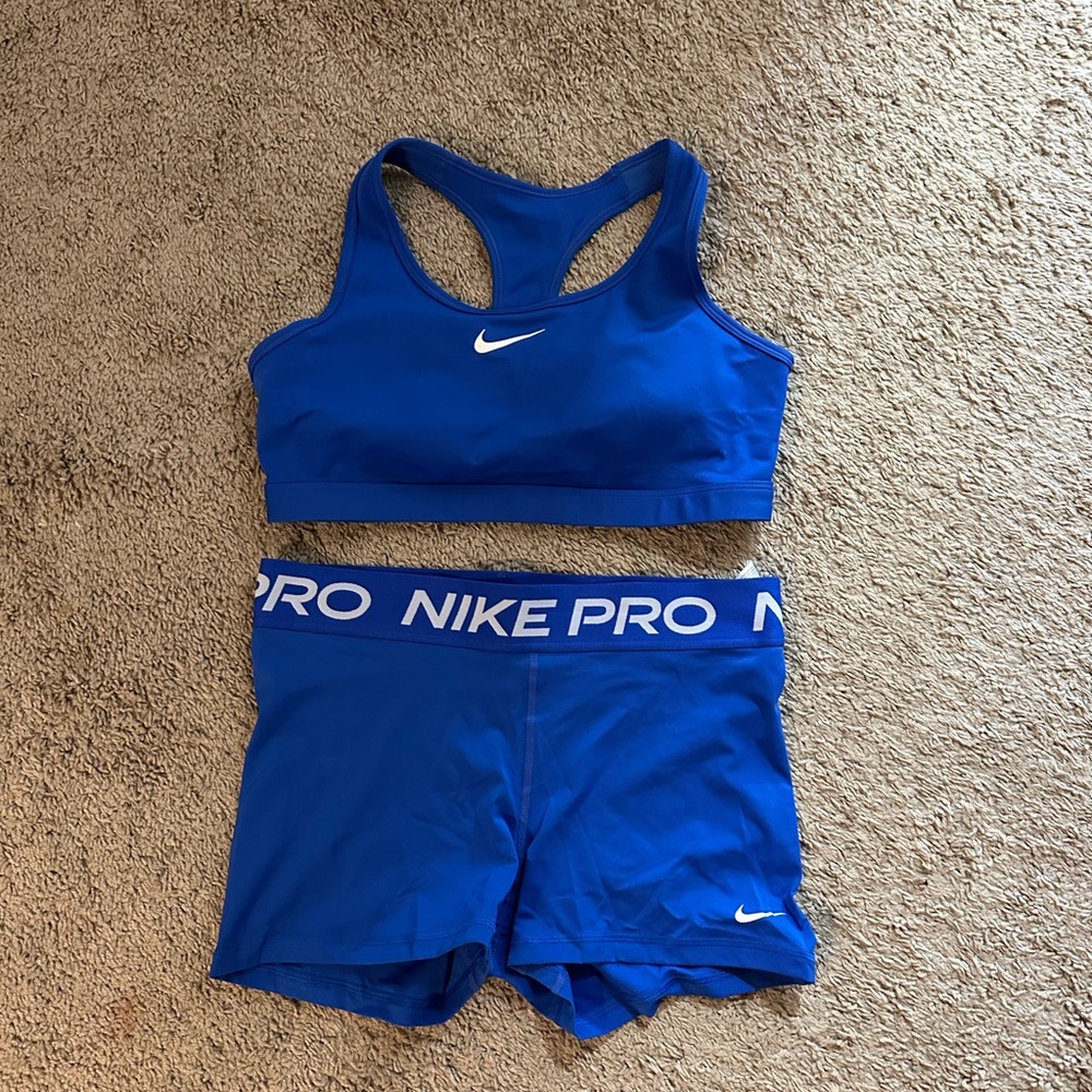 Nike Pro Royal Blue Sports Set